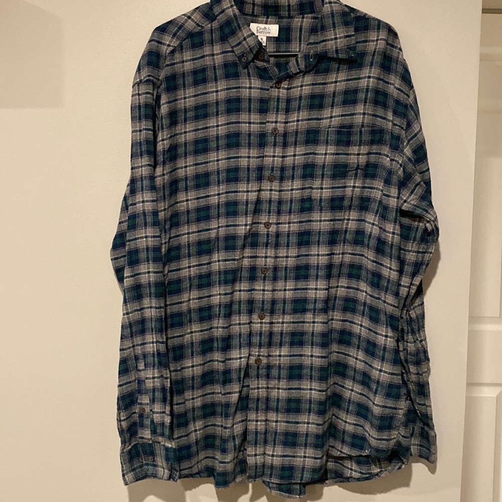 Mens Croft & Barrow Flannel - Size XL
